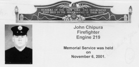 The written dedication sent with the square